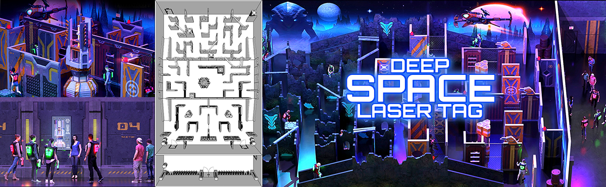 BLA Laser Tag Theme Images DEEP SPACE